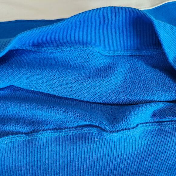 Blue Man Group Color Block Sweatshirt Kangaroo Pocket Large Black/White/Blue - Picture 12 of 12